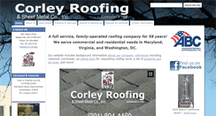Desktop Screenshot of corleyroofing.com